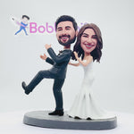 Taniec pary ślubnej na zamówienie w duecie Bobblehead