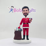 Niestandardowy Bobblehead Święty Mikołaj z prezentami świątecznymi