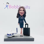 Niestandardowa stewardesa linii lotniczych Bobblehead