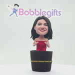 Niestandardowa kobieca kąpiel Bobblehead