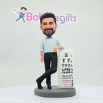 Niestandardowa figurka Bobblehead z wykresem oka