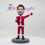 Święty Mikołaj niosący prezenty Niestandardowa figurka Bobblehead