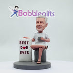 Niestandardowa figurka Bobblehead z napisem „NAJLEPSZY TATA EVER”
