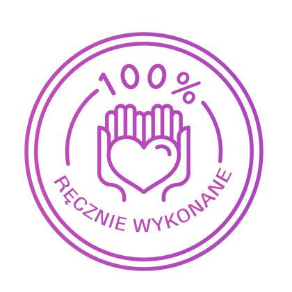 <p>W 100% ręcznie wykonane przez artystów</p>