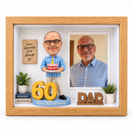 Personalizowana figurka 3D w shadow boxie – Prezent na zamówienie na każdą okazję