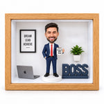 Personalizowana figurka 3D w shadow boxie – Prezent na zamówienie na każdą okazję