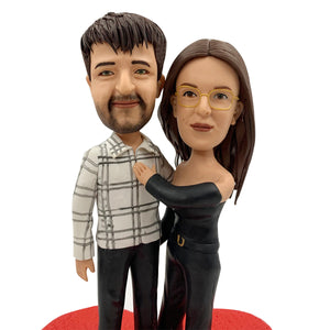 Niestandardowe figurki Bobble Head dla par